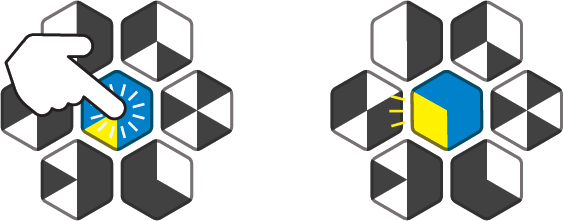 Single-click the Hex tile to cycle difficulty
